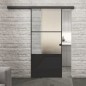 Glasschiebetür BLACK-LINE Loft Schwarzlack 33 Blickdicht