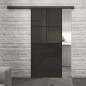 Glasschiebetür BLACK-LINE Loft Schwarzlack 24 Auf Grauglas Glasschiebetür BLACK-LINE Loft Schwarzlack 24 Auf Grauglas