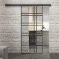 Glasschiebetür BLACK-LINE Loft Schwarzlack 19 Auf Klarglas Glasschiebetür BLACK-LINE Loft Schwarzlack 19 Auf Klarglas