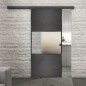 Glasschiebetür BLACK-LINE Loft Schwarzeisen Genietet 27 Blickdicht