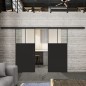 Glasschiebetür BLACK-LINE Loft Schwarzlack 25 Blickdicht