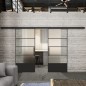 Glasschiebetür BLACK-LINE Loft Schwarzlack 31 Blickdicht