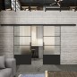 Glasschiebetür BLACK-LINE Loft Schwarzlack 32 Blickdicht