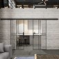 Glasschiebetür BLACK-LINE Loft Schwarzlack 15 Auf Klarglas Glasschiebetür BLACK-LINE Loft Schwarzlack 15 Auf Klarglas