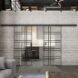 Glasschiebetür BLACK-LINE Loft Schwarzlack 19 Auf Klarglas Glasschiebetür BLACK-LINE Loft Schwarzlack 19 Auf Klarglas