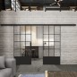 Glasschiebetür BLACK-LINE Loft Schwarzlack 37 Auf Klarglas