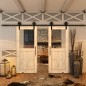 Glasschiebetür BARN-LINE - Country Astkiefer Modell 22