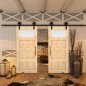 Glasschiebetür BARN-LINE - Country Astkiefer Modell 38