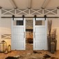 Glasschiebetür BARN-LINE - Country Weiss Rustikal Modell 34