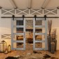 Glasschiebetür BARN-LINE - Country Graueiche Modell 31