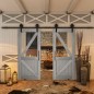 Glasschiebetür BARN-LINE - Country Graueiche Modell 42