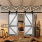 Glasschiebetür BARN-LINE - Country Graueiche Modell 43