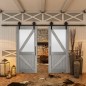 Glasschiebetür BARN-LINE - Country Graueiche Modell 44