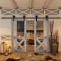 Glasschiebetür BARN-LINE - Country Graueiche Modell 51