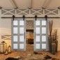 Glasschiebetür BARN-LINE - Country Graueiche Modell 64