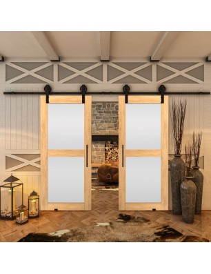 Glasschiebetür BARN-LINE - Country Sonoma Eiche Model 23