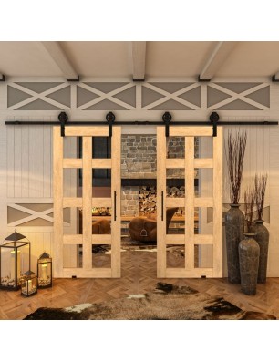 Glasschiebetür BARN-LINE - Country Sonoma Eiche Model 61