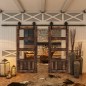 Glasschiebetür BARN-LINE - Country Altholz Astig Modell 33