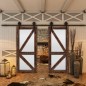 Glasschiebetür BARN-LINE - Country Altholz Astig Modell 44