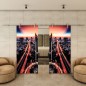 Glasschiebetür PIPE-LINE - Fotoprint Modell 210