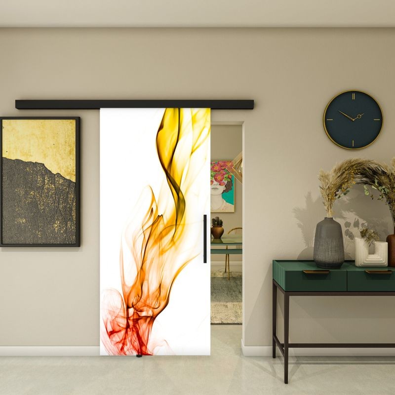 Glasschiebetür BLACK-LINE - Fotoprint Modell 2