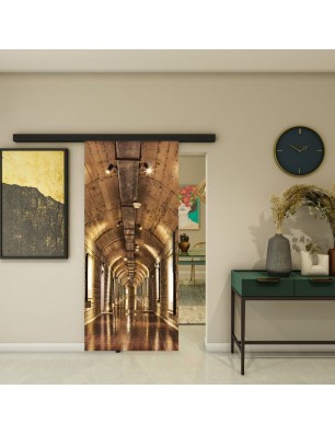 Glasschiebetür BLACK-LINE - Fotoprint Model 48