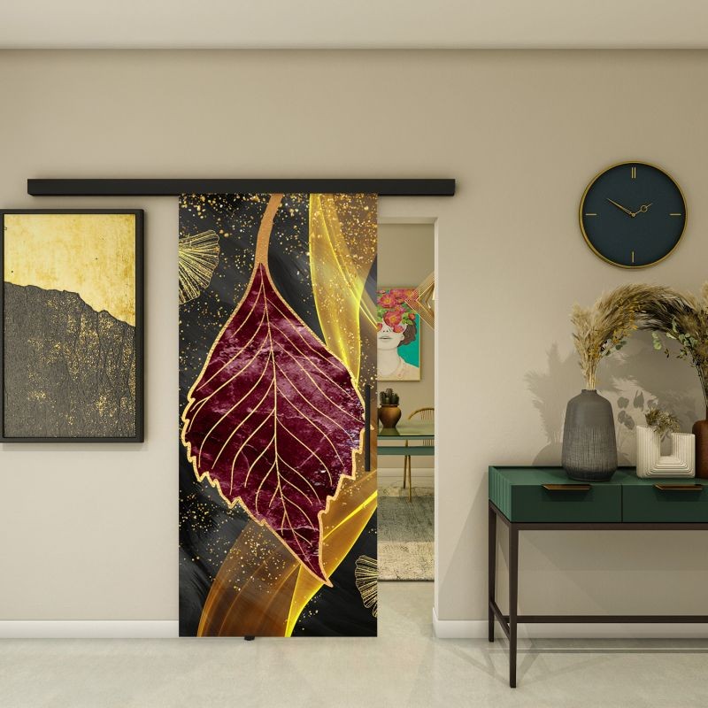 Glasschiebetür BLACK-LINE - Fotoprint Modell 59