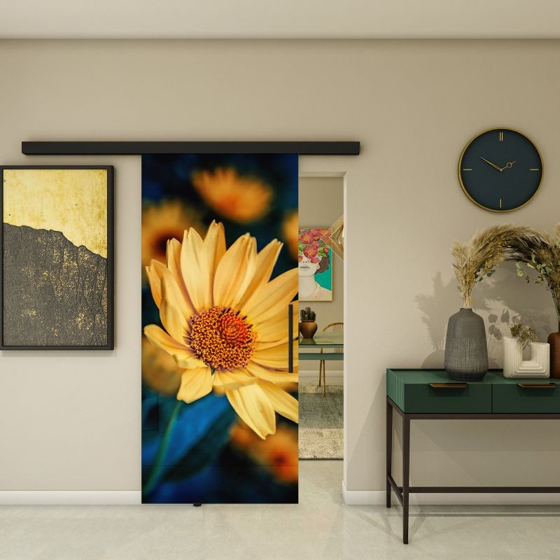 Glasschiebetür BLACK-LINE - Fotoprint Modell 69