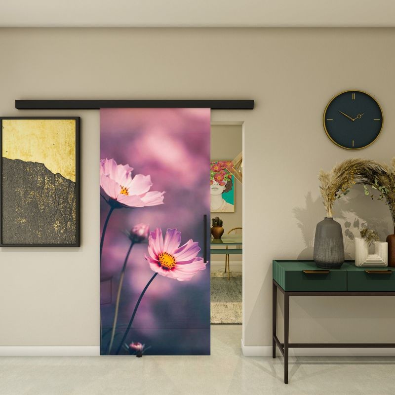 Glasschiebetür BLACK-LINE - Fotoprint Modell 76