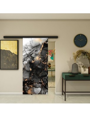 Glasschiebetür BLACK-LINE - Fotoprint Model 102