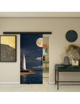 Glasschiebetür BLACK-LINE - Fotoprint Model 121