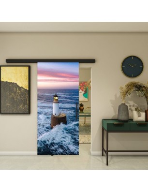 Glasschiebetür BLACK-LINE - Fotoprint Model 124