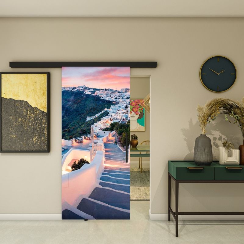 Glasschiebetür BLACK-LINE - Fotoprint Modell 126