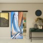 Glasschiebetür BLACK-LINE - Fotoprint Modell 137