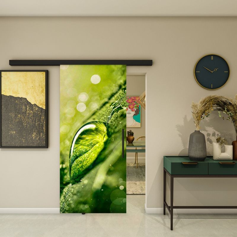 Glasschiebetür BLACK-LINE - Fotoprint Modell 158