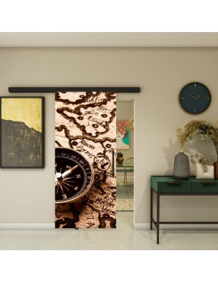 Glasschiebetür BLACK-LINE - Fotoprint Model 163