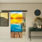 Glasschiebetür BLACK-LINE - Fotoprint Modell 178