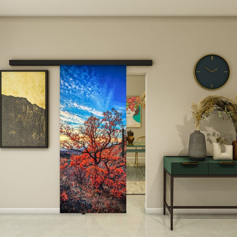 Glasschiebetür BLACK-LINE - Fotoprint Modell 180