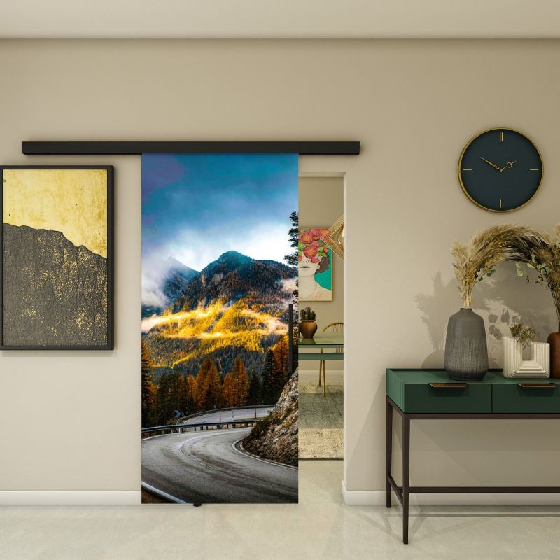 Glasschiebetür BLACK-LINE - Fotoprint Modell 200