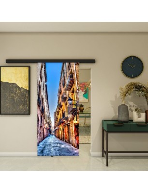Glasschiebetür BLACK-LINE - Fotoprint Model 208