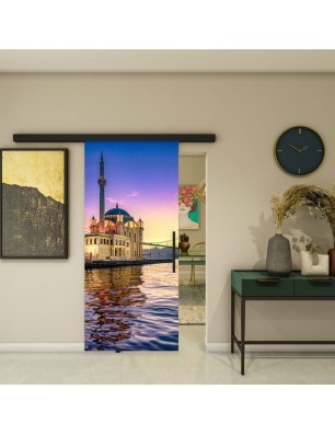 Glasschiebetür BLACK-LINE - Fotoprint Model 209