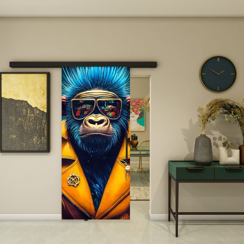 Glasschiebetür BLACK-LINE - Fotoprint Modell 234