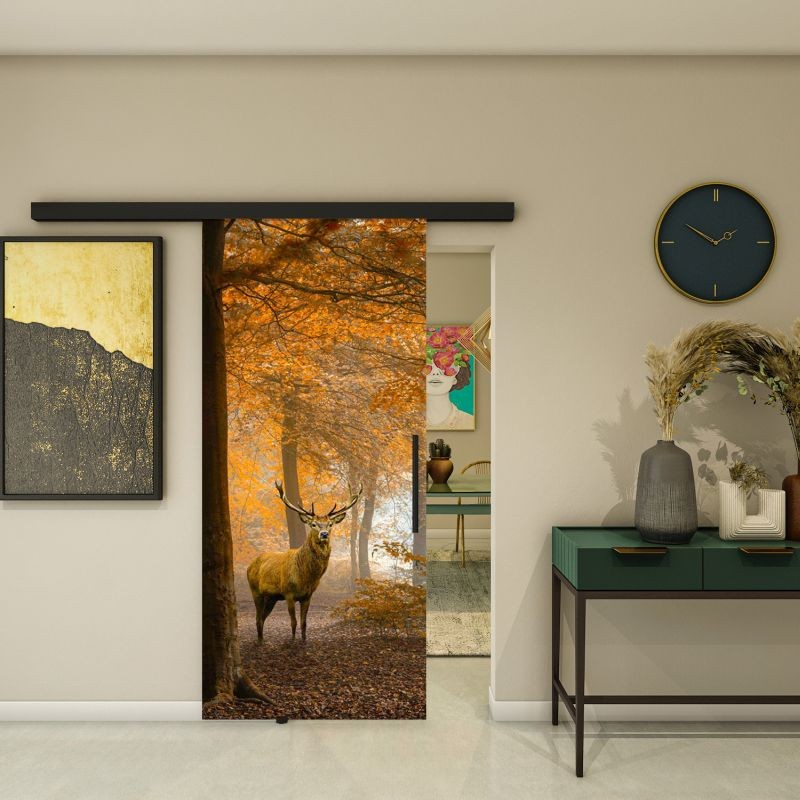 Glasschiebetür BLACK-LINE - Fotoprint Modell 236