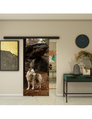 Glasschiebetür BLACK-LINE - Fotoprint Model 239