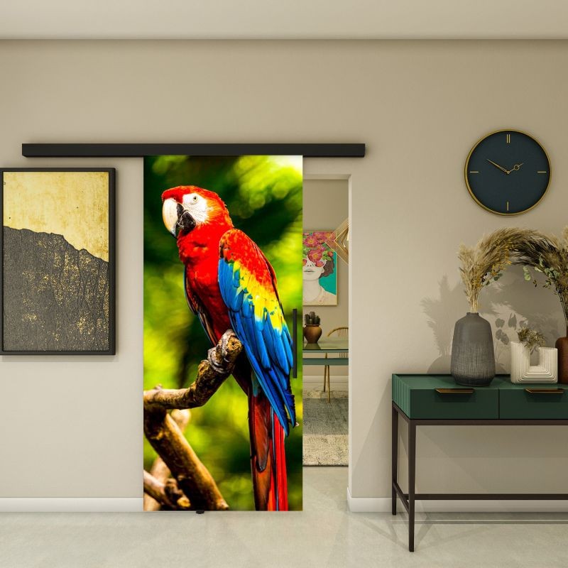 Glasschiebetür BLACK-LINE - Fotoprint Modell 248