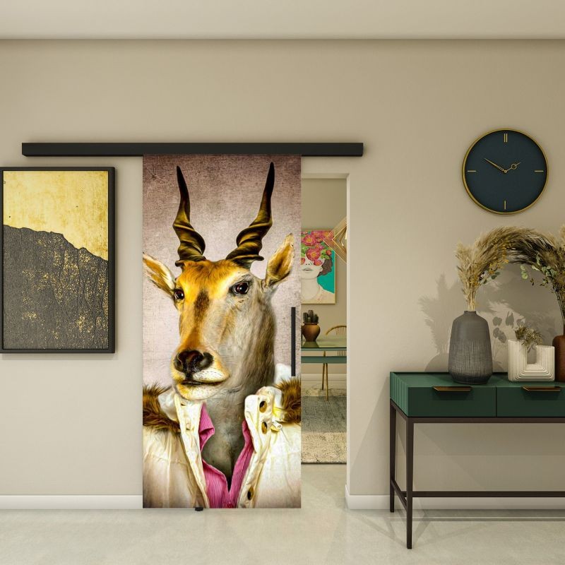 Glasschiebetür BLACK-LINE - Fotoprint Modell 253