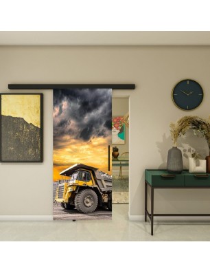 Glasschiebetür BLACK-LINE - Fotoprint Model 260