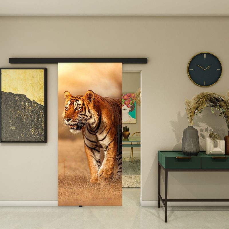 Glasschiebetür BLACK-LINE - Fotoprint Modell 289