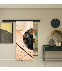 Glasschiebetür BLACK-LINE - Fotoprint Model 293
