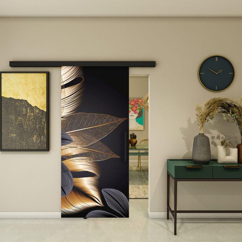 Glasschiebetür BLACK-LINE - Fotoprint Modell 304